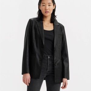 Princess Polly Sleek Black Suit Jacket